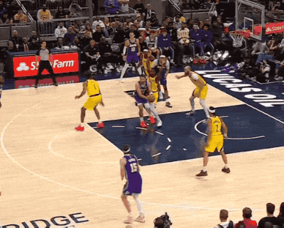 湖人险胜步行者 詹姆斯23+9+9东契奇43分追平哈登