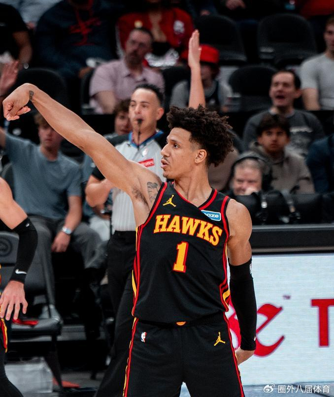 老鹰双杀国王！杰伦约翰逊26+10+5率队狂胜10分